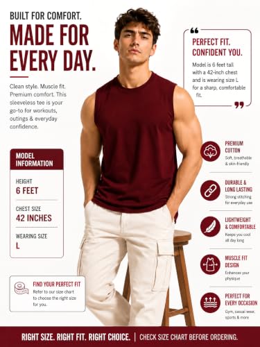 JUARI BE A GENTLEMAN Store JUARI BE A GENTLEMAN Men's Sleeveless Gym - Image 3