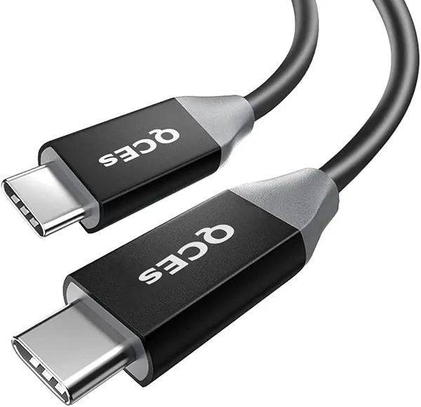 QCEs Thunderbolt 3 Cable 4Ft, 40Gbps USB C Data Cable 5K60hz Video 100W Charging Cord Compatible with MacBook Pro iPhone 15 iMac, Chromebook, External SSD, eGpu, Dock