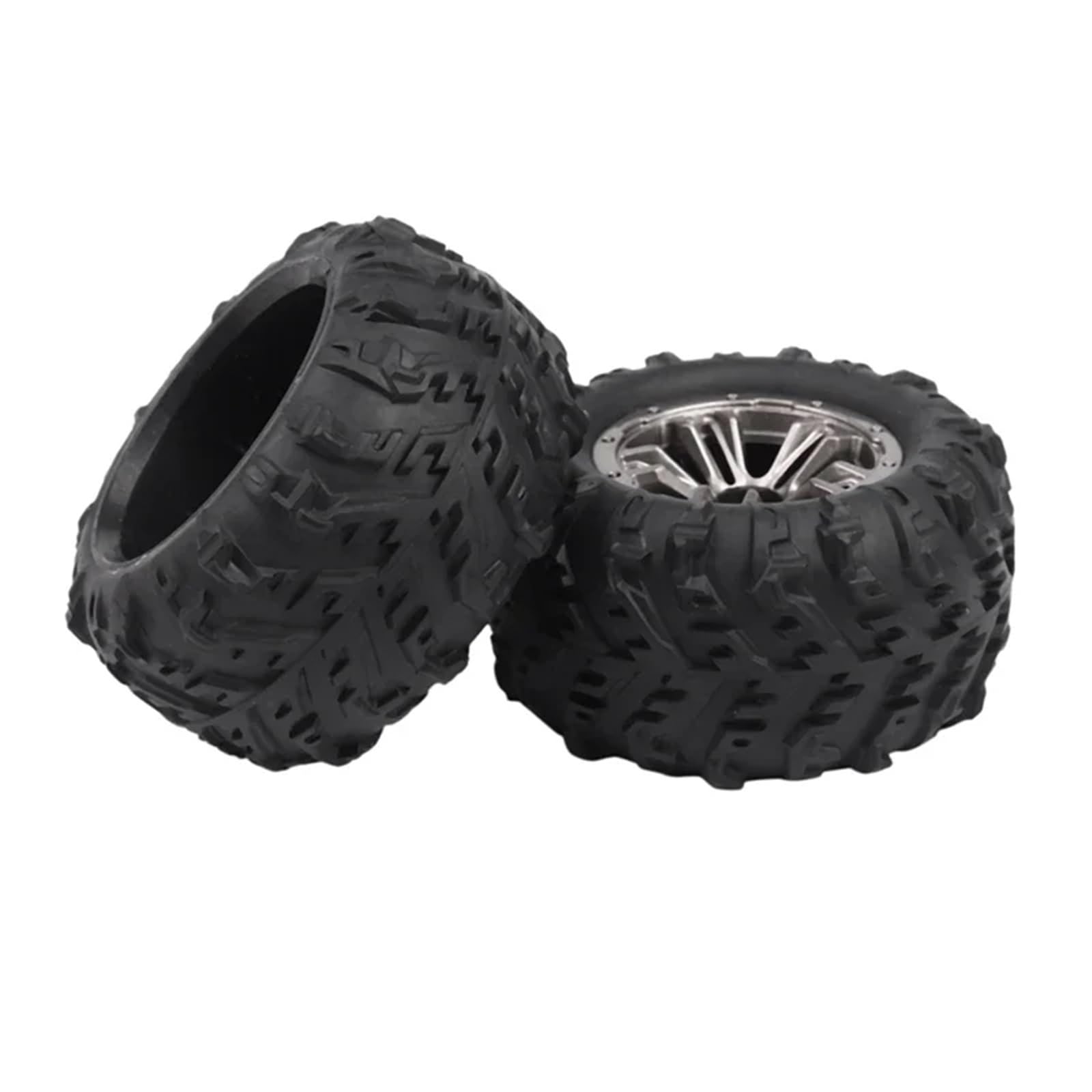 para HBX 16889 para WLtoys 124016 124017 Neumáticos Ruedas Goma con 12mm Metal Hex Truggy Camión Nieve Todoterreno RC Modificado Camiones sobre Orugas Juego NeumáTicos Ruedas RC