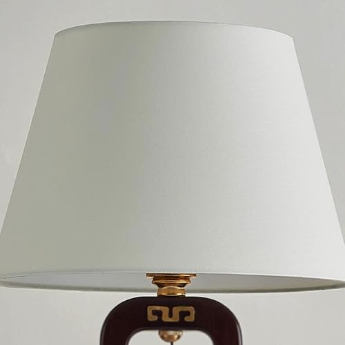 Miniatura 4 de Lámpara para escritorio, lámpara de mesa de noche, estilo retro, sala de estar, estudio, sala de té, lámpara de tela de madera maciza, lámparas de
