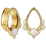 Túneles y tapones de acero para piercing corporal, muy fáciles de poner y quitar. Piercing para hombre de moda para fiestas y bodas.