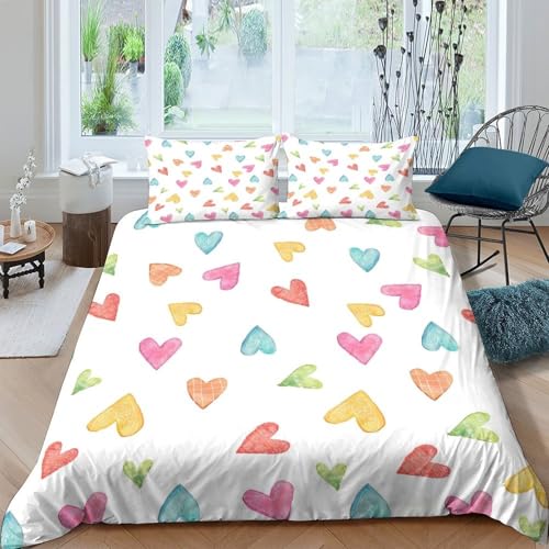 Linge de lit oiseaux colorés 260x220cm en microfibre 3D premium super douce - 4