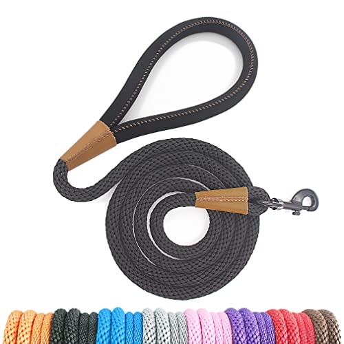 lynxking Dog Leash Slip Rope Lead Leash Strong Heavy Duty Braided Rope No Pull Training Lead Leashes for Medium Large and Small Dogs
