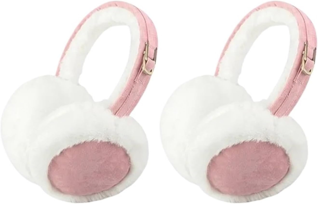 1-3PCS Elegant Women Winter Earmuffs Plush Foldable Soft Ear Warmers Outdoor Cold Weather Casual Activities