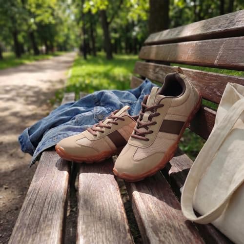 Image of Women's Barefoot Sneakers Wide Toe Box Zero Drop Sneakers | Breathable Lightweight Non-Slip Shoes for Gym Training, Trail Running, Hiking & Daily Walking