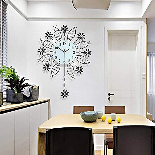 Art moderne de l'horloge murale apaisante grand format pour salon familial