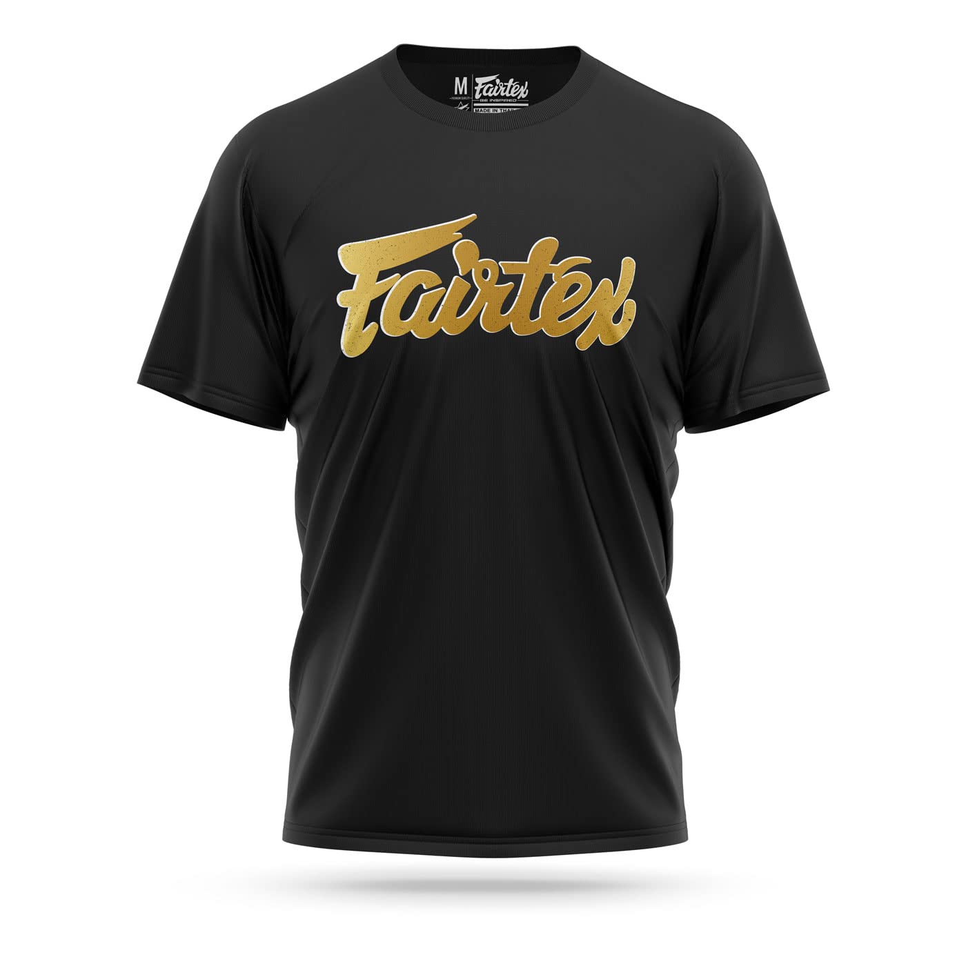 Fairtex Fight Team T-Shirt (Black/Gold, Medium)