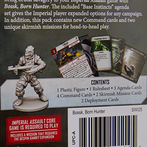 Star Wars Imperial Assault Board Game Bossk Villain Pack | Strategy Game | Battle Game For Adults And Teens | Ages 14+ | 1-5 Players | Avg. Playtime 1-2 Hours | Made By Fantasy Flight Games #TOP2