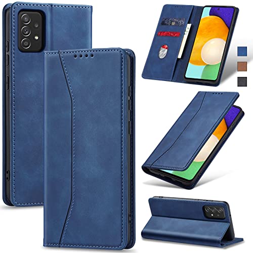 Image of Jasonyu Wallet Case for Samsung Galaxy A52 5G /4G /A52S 5G, Blue