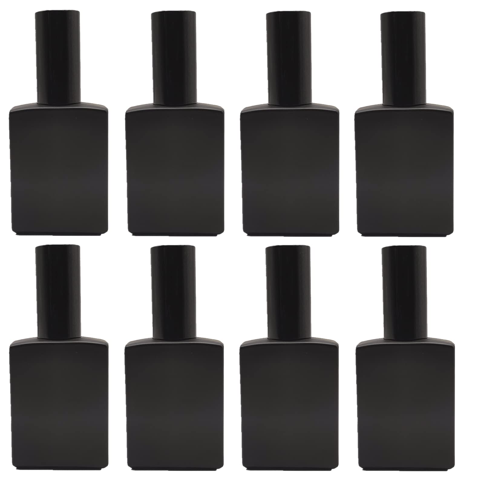 PimyRcyi Matte Black Square Glass Spray Bottles