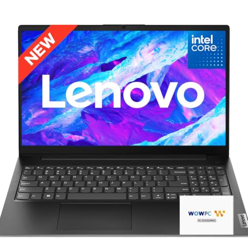 Image of Lenovo V15 Business Laptop, Next-Gen Intel Quad-Core Processor, 15.6 inch FHD 1080p IPS Display, 16GB DDR5 RAM, 256GB SSD, Wi-Fi 6, RJ-45, Dolby Audio, Windows 11 Pro w /MS 365 for the Web, no Mouse