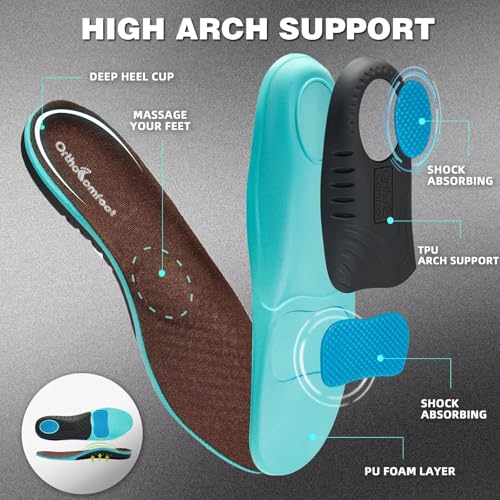 Image of OrthoComfoot Men's Orthopedic Business Leather Dress Shoes - Wide Arch Support Plantar Fasciitis Orthotics Oxford - Cap Toe Comfort Patent Tuxedo Sneakers for Foot and Heel Pain Relief