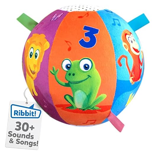 Move2Play Interactive Animal Sounds Crawl Ball Toy for Babies and Toddlers, Baby Ball for Ages 6 Months to 1, 2 Year Old boy and Girls