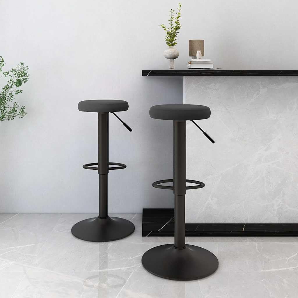 Tabourets de bar en velours noir pour sublimer votre cuisine ouverte