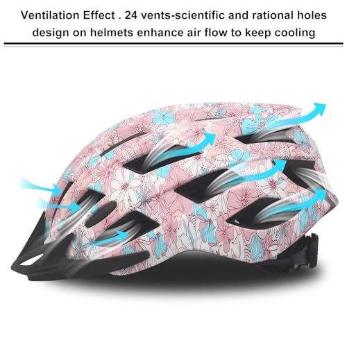 Adult Bike Helmets, Adjustable Mens Womens Bicycle Helmet,