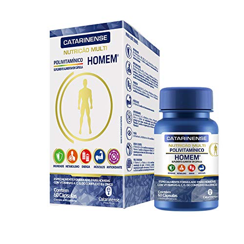 Polivitamínico A-Z Homem - 60 Cápsulas - Catarinense