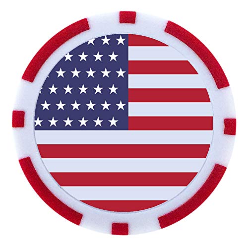 MVP Sport USA Poker Chip Ball Marker 4PK - Thumbnail 5