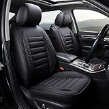 Top 10 Best Oasis Auto Seat Covers Reviews & Comparison 13 OASIS AUTO Car Seat Covers Premium Waterproof Faux Leather Cushion Universal Accessories Fit SUV Truck Sedan Automotive Vehicle Auto Interior Protector Front Pair (OS-001 Black)