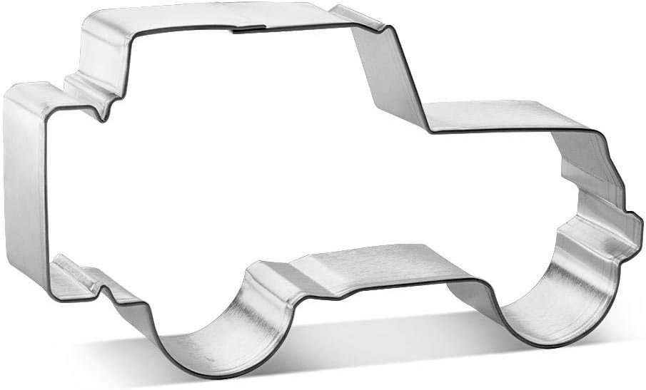 SUV Military/Off Road Truck Vehicle 4.25 Inch Cookie Cutter from The Cookie Cutter Shop – Tin Plated Steel – Made in the USA