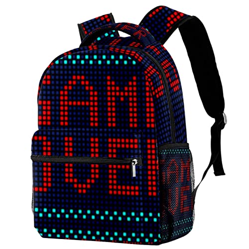 Sac à dos Game Over de voyage pour homme et femme, grand sac à dos de loisirs avec motif imprimé