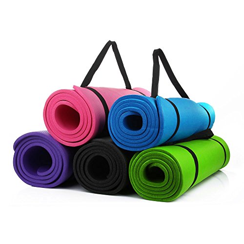 MASIONE - Colchoneta de Yoga, Color Negro