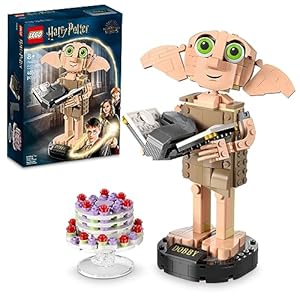 LEGO Harry Potter Dobby The House-Elf Building Toy Set, Build and Display Model of a Beloved Character from The Harry Potter Franchise, for 8 Year Old Boys’ and Girls’ Birthday, 76421