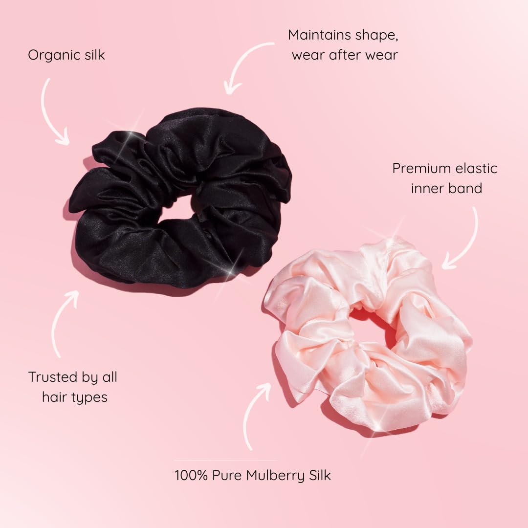 Amazon.com : SILKIE x2 Set 100% Pure Mulberry Silk Pink  display picture 1