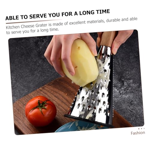 Rallador de queso cónico de acero inoxidable con mango ergonómico miniatura 6