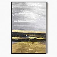 Framed Canvas Wall Art Abstract Landscape Canvas Prints Home Artwork Decoration for Living Room,Bedroom - 16x24 inches