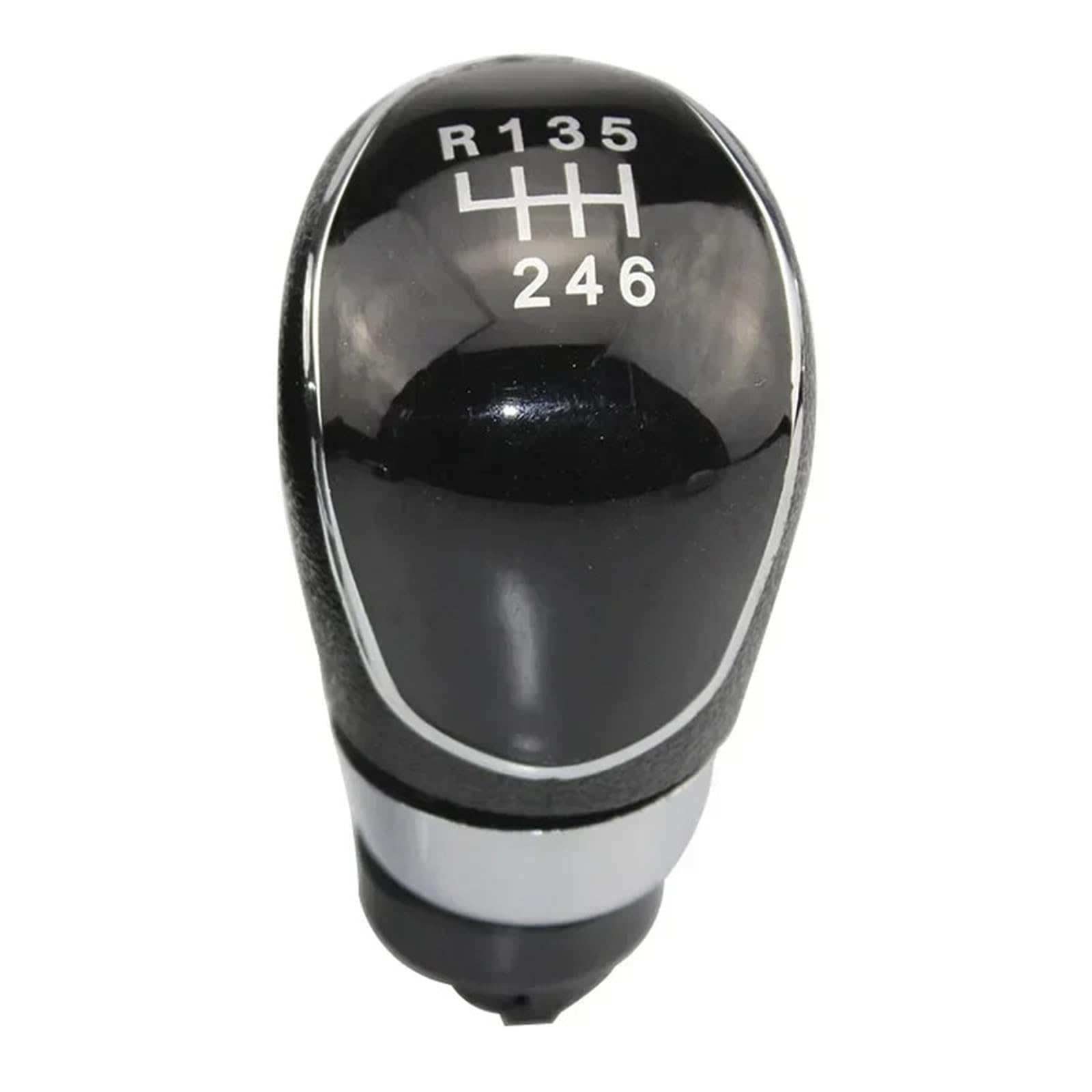 Xexjhqq 6 Speed Black Gear Stick Knob For Focus 2 Mk2 Fl For Cmax 2006-2011 Mk3 Mk4 Mk7 For Galaxy 5/6 Speed Car Gear Shift Knob Stick Head Lever Handle(6 Speed Black)