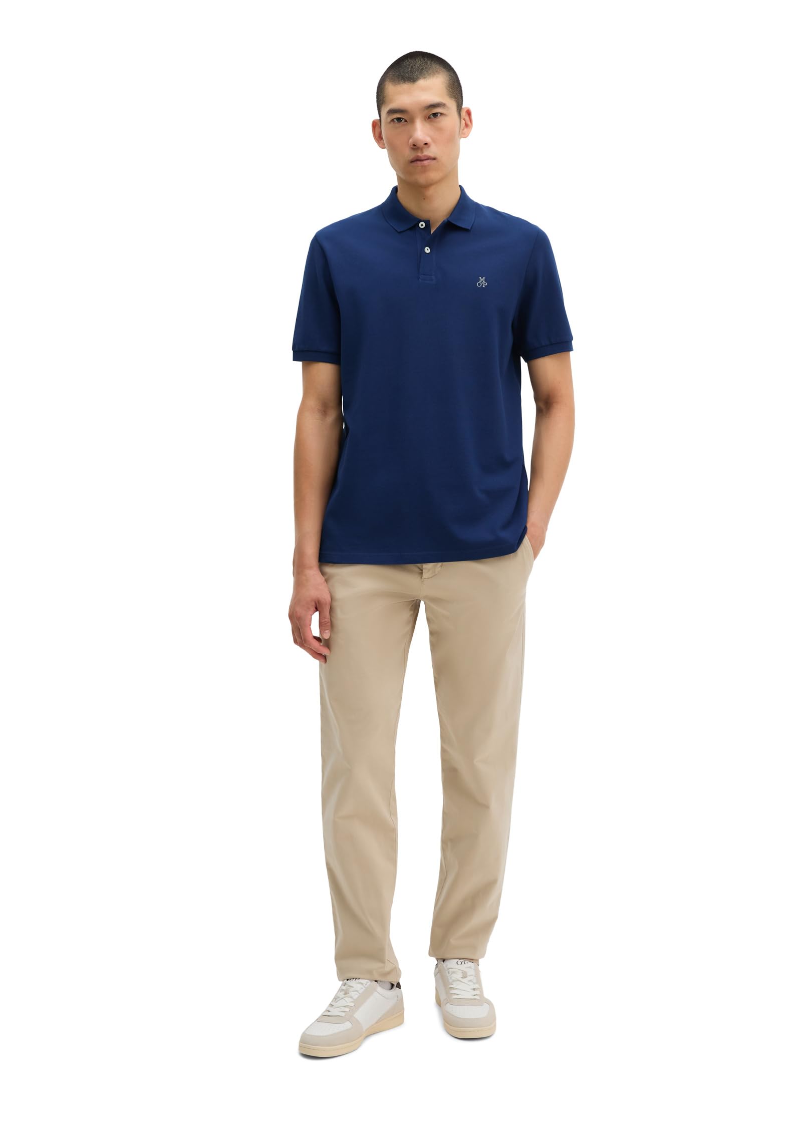 Marc O'Polo Herren Kurzarm-Poloshirt aus Bio-Baumwolle Regular Fit