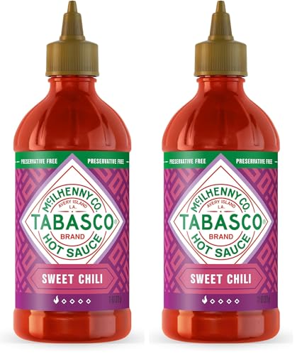 Image of TABASCO Brand Sweet Chili Sauce, Mild Hot Sauce,Easy-to-Squeeze Bottle,Perfect Balance of Sweet & Heat, Versatile Flavor, Great on Fish Tacos, Salads, Asian Food & More, 11 Oz (Pack of 2)