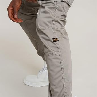 G-STAR Raw - Mens Rovic Zip 3D Regular Tapered Pants, Color Elephant Skin, Size: 29W x 32L