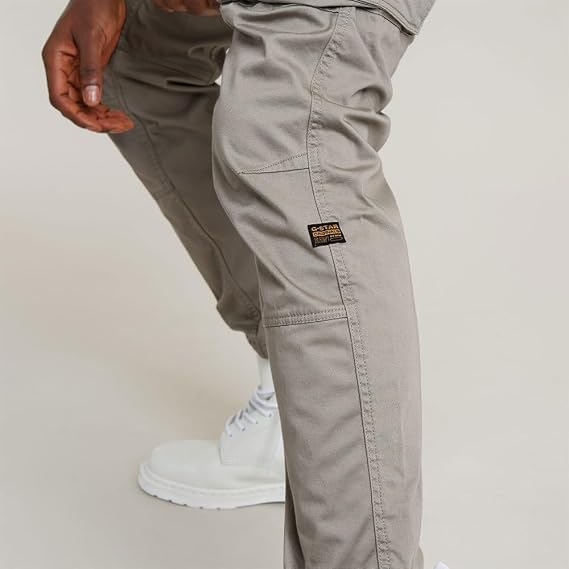 G-STAR Raw - Mens Rovic Zip 3D Regular Tapered Pants, Color Elephant Skin, Size: 29W x 32L
