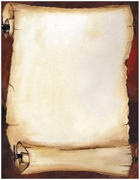 Scroll Stationery Paper- 100 Count