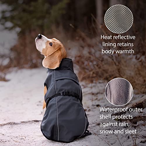 Lucolove Dog Winter Coat - Waterproof Heat-Retaining Insulated Vest - Easy On/Off And Lightweight - For All Weather Conditions - Suits Very Small To Very Large Dog Breeds (Xs) #TOP1