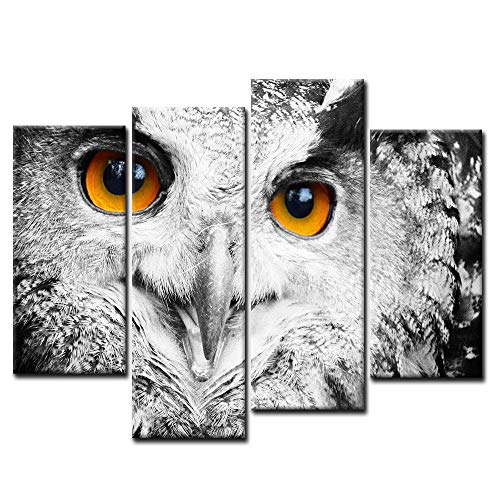 Owl Head Portrait Wall Art Painting Pictures Print On Canvas Animal The Picture For Home Modern Decoration #TOP7