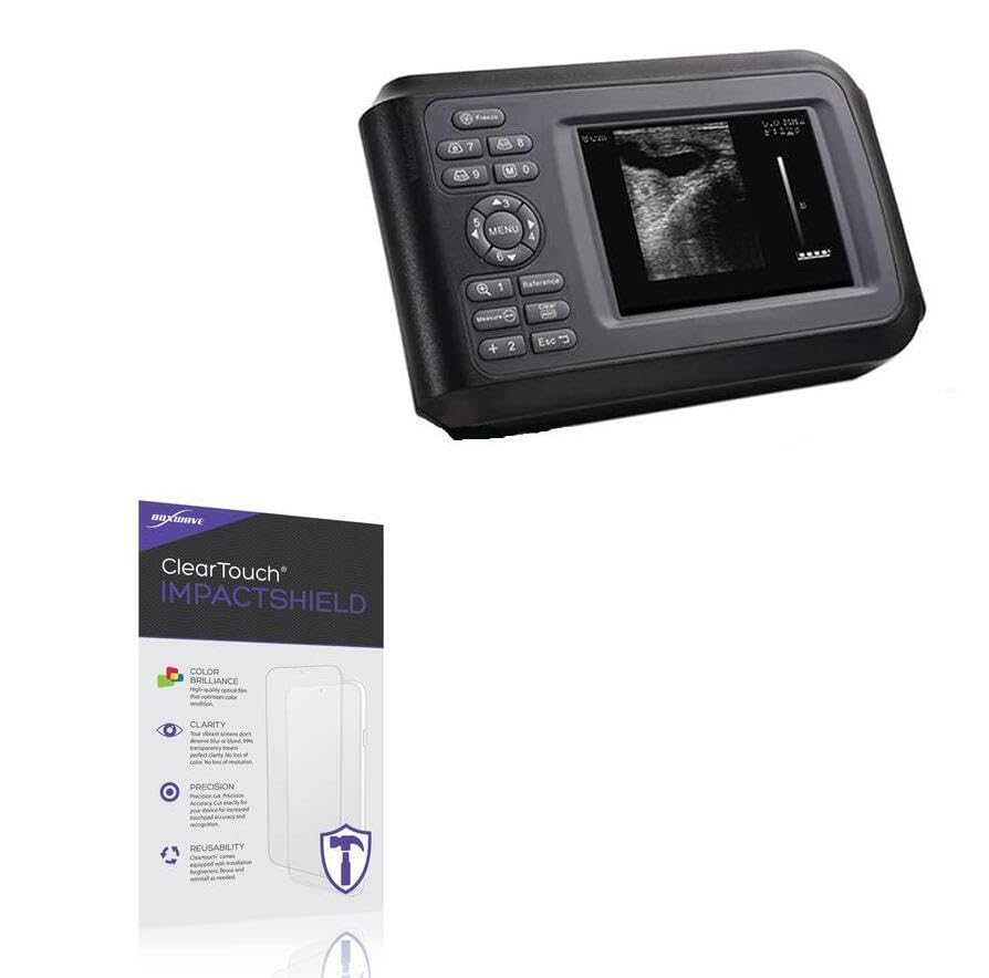 BoxWave Screen Protector Compatible With ValueStore.us Portable Ultrasound Scanner B06XDJ73GT - ClearTouch ImpactShield (2-Pack), Impenetrable Screen Protector Flexible Film