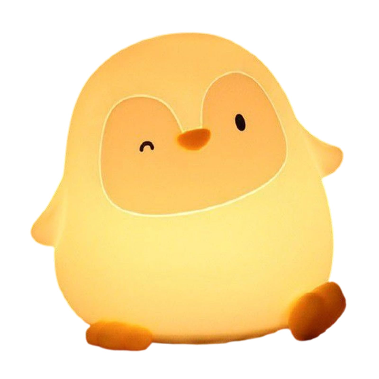 Kalttoy Rechargeable Bedside Lamp Cartoon Penguins Shape Silicone Night Light Rechargeable Bedside Lamps Easy to Use Lamp Desk