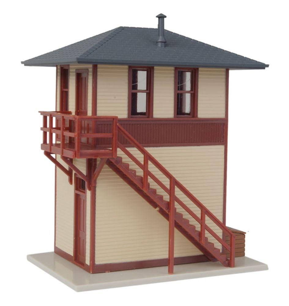 Walthers Trainline Trackside Signal Tower 931-810 HO Scale Model Railroad - Structure Assembled Model
