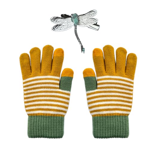 Eybila Halloween Costume Accessories Striped Gloves Dragonfly Hair Clips