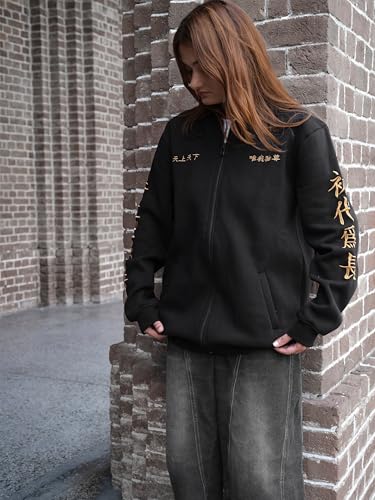 Buy ComicSense.xyz Poly Cotton Unisex Tokyo Revengers Embroidered Anime Hooded For Men's And Women's, Tokyo Manji Cosplay Anime Regular Bomber Jackets - Xx-Large at Amazon.in - Image 6