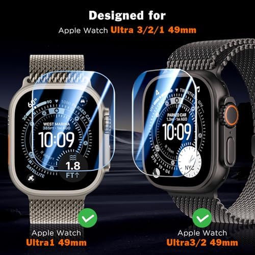 LK 3 Pack for Apple Watch Ultra/Ultra 2 / Ultra 3 Screen Protector 49mm - 2