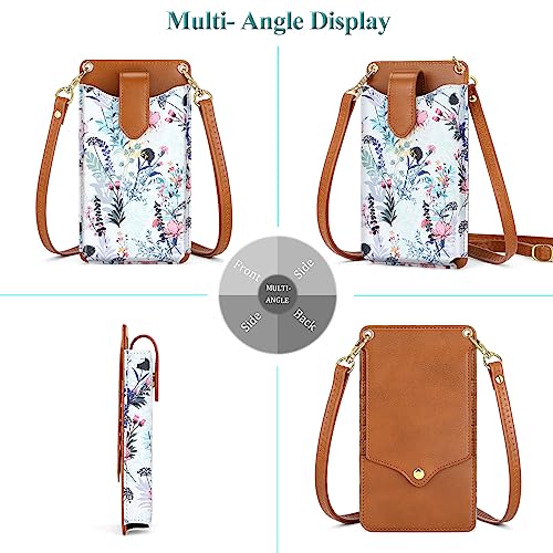 Image of Peacocktion Small Crossbody Cell Phone Purse for Women, Lightweight Mini Small Crossbody Bags for Women with Card Slots