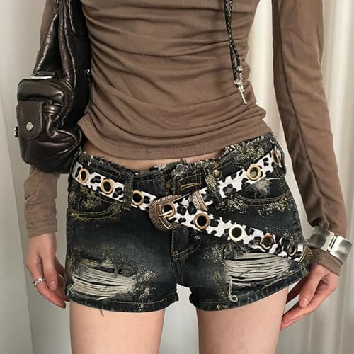 Leopards Print Belt Fashionable Thin Waist Belt Adjustable Women Waistband For Enhancing Everyday Outfits3