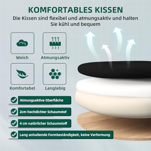 Airchros Bürostuhl Ergonomisch,Schreibtischstuhl mit Hochklappbaren Armlehnen,Einstellbare Lendenstütze,Höhenverstellbarer Chefsessel Drehstuhl,Netzstuhl mit Wippfunktion bis 125°,Schwarz