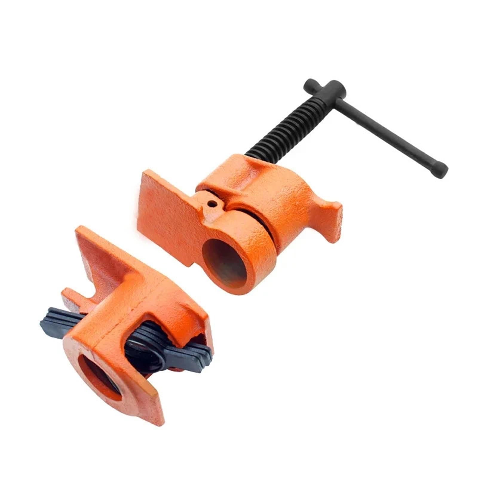 Zwcshuu One Color Pipe Clamp Woodworking Heavy Duty Pipe Clamp Woodworking Wood Gluing Fixture Carpenter 3/4 Inch Metal Clamps Tools