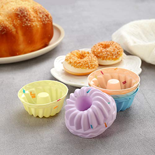 40Pcs Silicone Cupcake Baking Cups Set Silicone Baking Cups For Baking, Including 8 Shapes Silicone Muffin Cups Cupcake Molds (Round, Square, Star, Sunflower, Rose, Chrysanthemum, Flower, Pumpkin) #TOP1