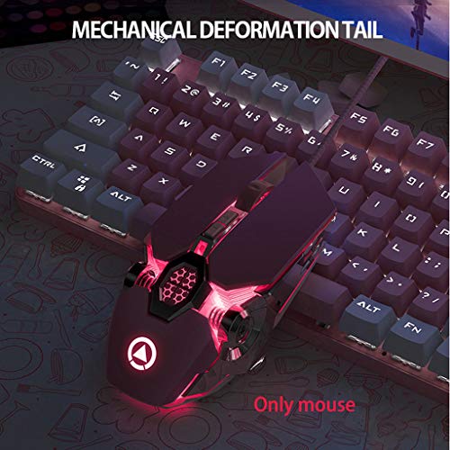 Caralin 9FF601311-M-NP_TAIYANBESTT Wired Macro Programming Metal Mechanical Mouse Led Breathing Light Gaming Mouse Wired Cursor thumb #4