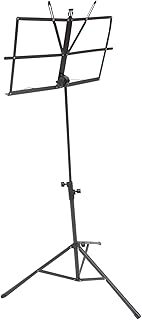 FUNOMOCYA 1 Set Music Stand Music Stand Tabletop Bookshelf Piano Stand Table Top Tripod Adjustable Stand Adjustable Sheet Music Stand Tripod Music Stand Iron, Pp, Rubber Black Folding Stand